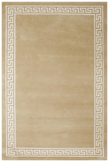 100% Wool Beige Mahal Indian Rug Design Handmade in India with a 18mm pile Image 2