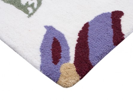 100% Wool Multi Ella Claire Exclusive Indian Rug Handmade in India with a 18mm pile Image 3