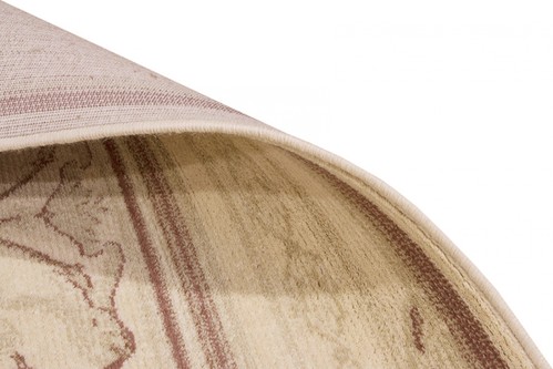 100% Wool Cream Kashimar Woven Rug Design Machine Woven in Egypt with a 12mm pile Image 4