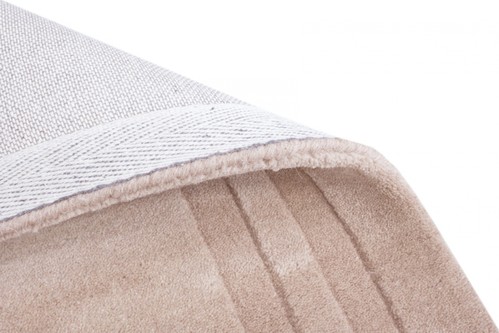 100% Wool Peach Lippa Plain Carved Indian Rug Design Handtufted in India with a 13mm pile Image 4