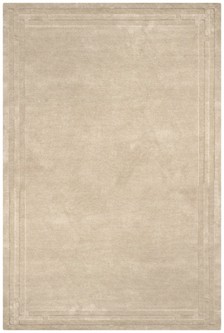 100% Wool Beige Lippa Plain Carved Indian Rug Design Handtufted in India with a 13mm pile Image 2