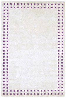 100% Wool Cream Indian Mahal Basket Weave Design Handmade in India with a 18mm pile Image 2