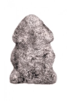 100% Wool Grey Australian Single Natural Twighlight Sheepskin  in Australia with a pile Image 2