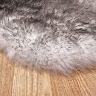 100% Wool Grey Australian Single Natural Twighlight Sheepskin  in Australia with a pile
