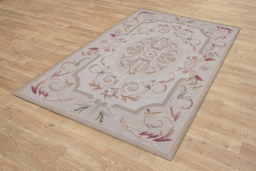 100% Wool Gold Aubusson Rugs and Carpets Handmade in China with a 5mm pile
