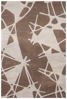 100% Wool Cream Laura Jade Indian Rug Design Handtufted in India with a 30mm pile Image 2