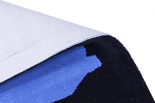 100% Wool Black Kids Rug Elephants LKI024 Handmade in India with a 15mm pile Image 4