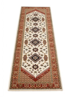 100% Wool Multi Mohatta Woven Rug Machine Made in Moldova with a 10mm pile Image 5