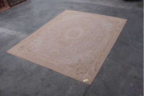 100% Wool Gold Aubusson Rugs and Carpets CAU033310 Handmade in China with a 5mm pile