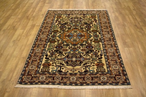 100% Wool Multi Persian Ardebil Rug PAR020FIN 254 x 168 Handknotted in Iran with a 11mm pile