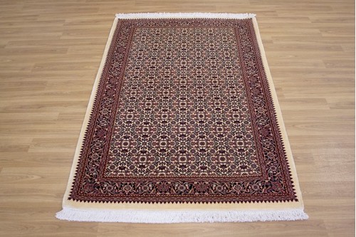 100% Wool Multi Persian Bidjar Carpet PBD018M84 1.74 x 1.13 Handknotted in Iran with a 16mm pile