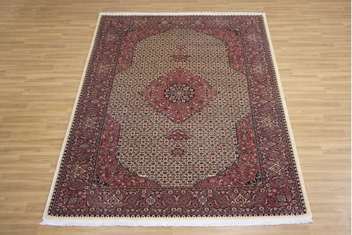 100% Wool Multi Persian Bidjar Carpet PBD023M94 2.99 x 2.03 Handknotted in Iran with a 16mm pile