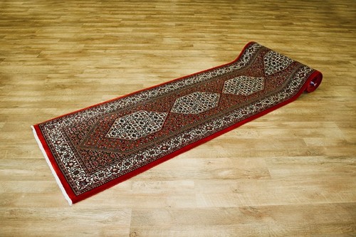 100% Wool Multi Persian Bidjar Carpet PBD049FIN 400 x 80 Handknotted in Iran with a 16mm pile