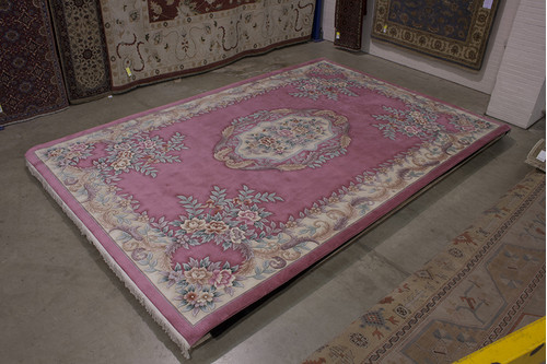 100% Wool Rose Chinese Premier Superwashed Rug PSW035105 549x366 Handknotted in China with a 25mm pile