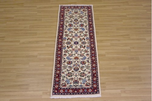 100% Wool Rust Persian Sarouk Rug SAR043000 2.12 x .65 Handknotted in Iran with a 16mm pile