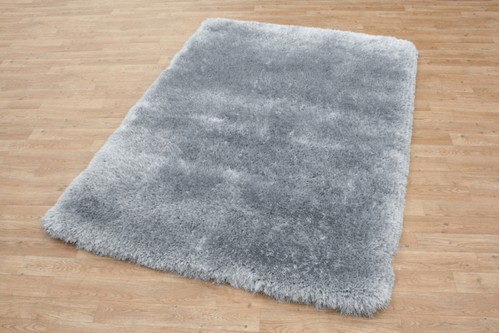 100% Polyester Grey Shaggy Rug Design Handmade in China with a 45mm pile