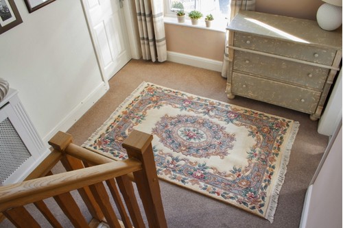 100% Wool Cream Premier Superwashed Chinese Rug D.132 Handknotted in China with a 25mm pile