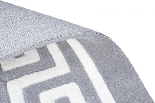 ECD006 100% Wool Silver Grey Mahal Indian Rug Design Handmade in India with a 18mm pile